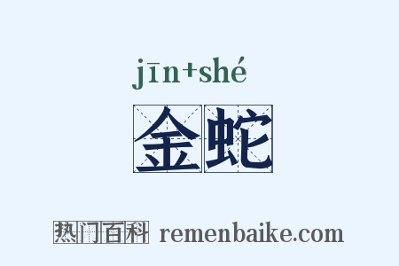 金蛇是什么意思的图片